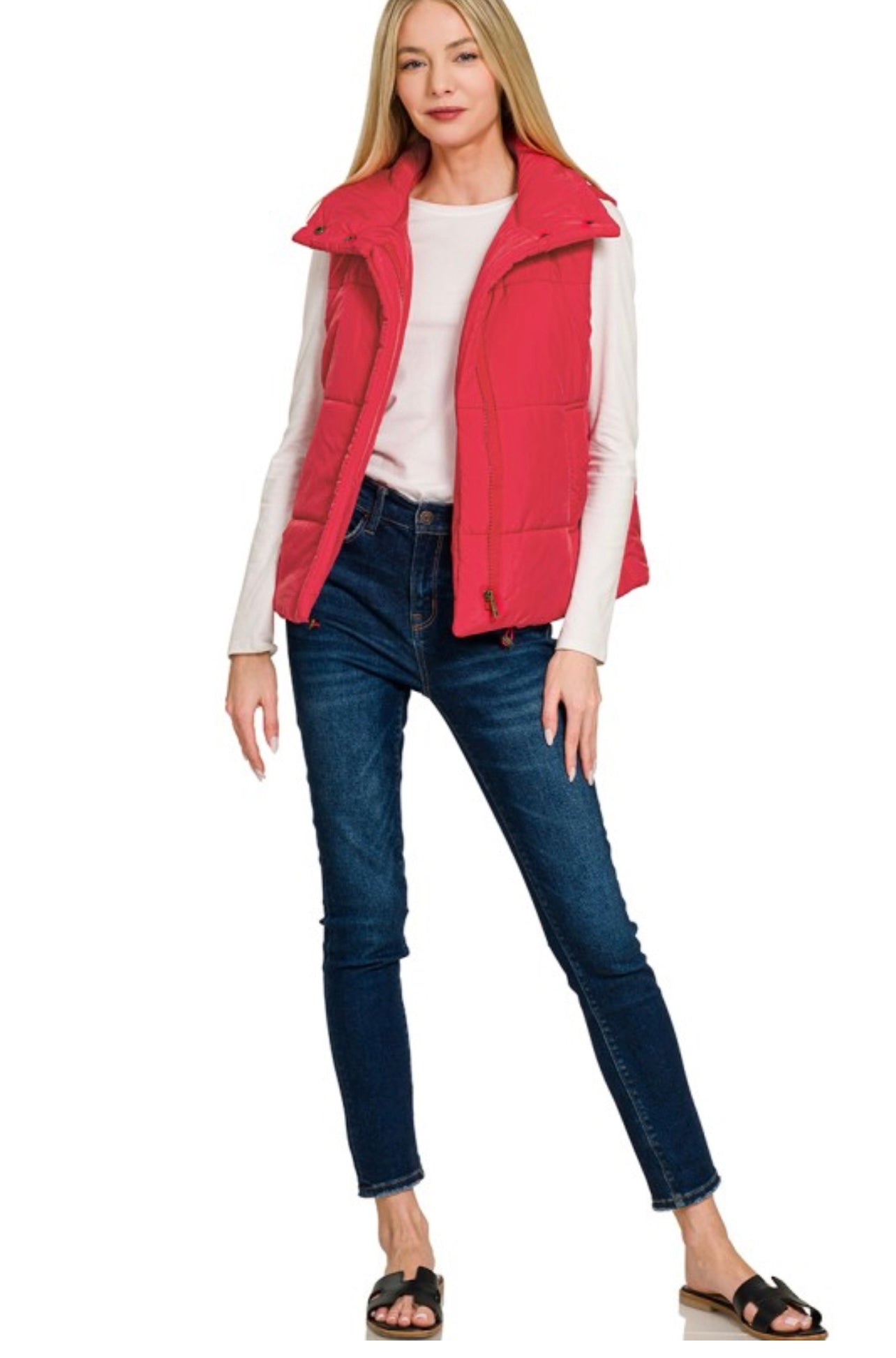 Red Puffer Vest