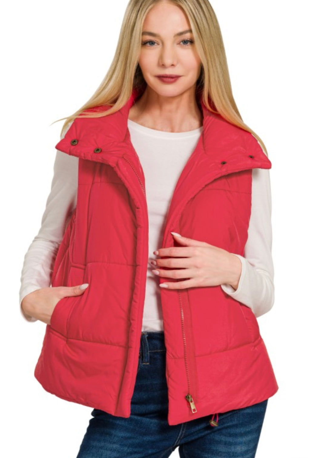 Red Puffer Vest